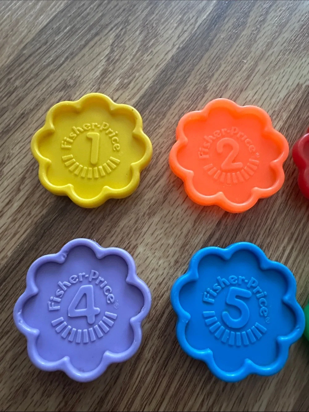 Fisher-Price Colorful Number Flower Counters - Set of 7 90’s counting cookies